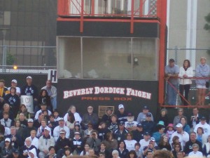 Beverly Hills High School football field where Pep Rally was held