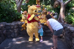 Getting Pooh's autograph
