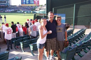 Sarah, Wally and Anthony (her fiancee) after the catch