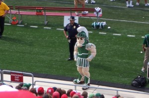 By the 4th quarter, Sparty was miffed