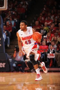 Vee Sanford scored a career-high 23 on 7-of-14 shooting as the UD Flyers defeated Murray State, 77-68. (Courtesy of Dayton Athletics)