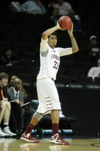 Fordham Rams forward Chris Gaston (33) led all scorers with 25 points on 11-for-17 shooting.(Photo by Brad Penner-USA TODAY Sports)