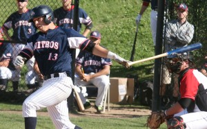 Nitros right fielder Shane Barley (13) had three hits in Tuesday's season-opening 7-1 win over the Olean Oilers at Olean Middle School. PAUL A. JANNACE/Daily Reporter