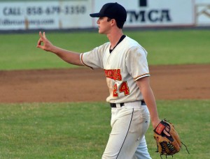 Casey Fox went five-of-six with five RBI and two runs scored. (Photo by Dan Hickling @DanHickling)