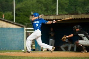 Sean McCracken collected four hits and five RBI. (Photo courtesy of the Hornell Dodgers)