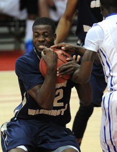 GW's Armwood secures a loose ball. (Photo by Jayne Kamin-Oncea-USA TODAY Sports)