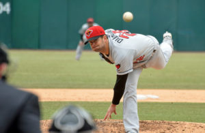 Scott Diamond struck out six and walked none over seven complete. (Photo by Dan Hickling @DanHickling)
