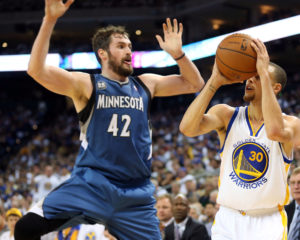 Curry and Love on the Pick and Roll? The best combination since Lennon and McCartney. (Kelley L Cox-USA TODAY Sports)