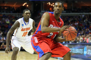 Dyshawn Pierre leads a balanced UD team.(Photo by Spruce Derden-USA TODAY Sports)