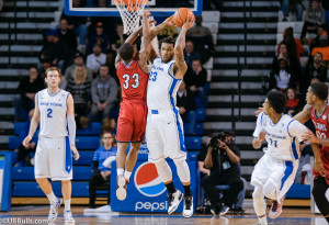 Moss (23) continues to lead UB and the MAC. (Photo by Paul Hokanson/UB Athletics)