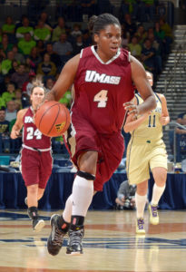 Kim Pierre-Louis registered her ninth double-double of the season. (Photo by Matt Cashore-USA TODAY Sports)