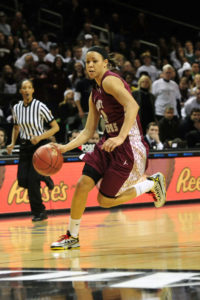 Natasha Cloud dished 10 dimes in St. Joseph's conference opener. (Photo by Joe Camporeale-USA TODAY Sports)