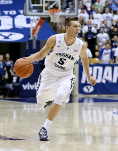 The Provo native recorded his third triple-double of the season. (Photo by Chris Nicoll-USA TODAY Sports)