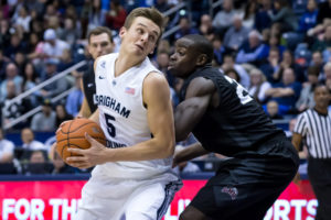 What BYU's Kyle Collinsworth (5) has done is the stuff of legend. (Photo by Chris Nicoll-USA TODAY Sports)