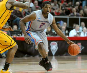 Mountain West Player of the Year, Derrick Marks leads Boise State into the First Four at Dayton. (Photo by Stephen R. Sylvanie-USA TODAY Sports)