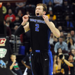 Regan celebrates. (Photo by Ken Blaze-USA TODAY Sports)