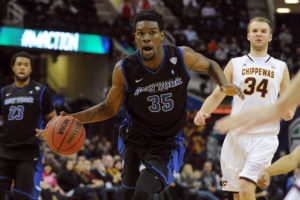 MAC Tournament MVP,  Xavier Ford, finished with 18 and four rebounds. (Photo by  Ken Blaze-USA TODAY Sports)