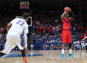 Sibert delivers the game-winner. (Photo by Brian Spurlock-USA TODAY Sports)