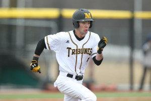 Hunter Merrill plated the winning run with a two-out single in the eighth. (Photo courtesy of Monroe CC Athletics)
