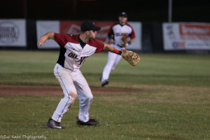 David "Bubba" Hollins drove in two with a double as Olean defeated  Genesee 7-2. (Photo by Sue Kane @skane51)