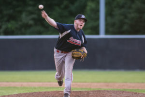 Tyler Clifford scattered two hits over seven shutout innings for the win in game one. (Photo by SUE KANE @skane51)