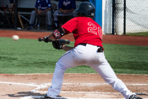 Colin Winn collected three hits in game one. (Photo by SUE KANE @skane51)