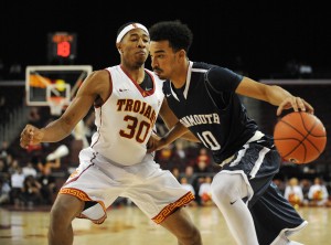 Seaborn (10) topped a career-high Monday at Fairfield with 24 points, knocking in 9-of-16 and four threes. (Photo: Gary Vasquez-USA TODAY Sports)