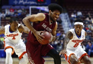 This much has changed. Bembry has gone from taking 28.5 percent of the Hawks shots (per KenPom) in 2014-15 to 23.8 percent through 13 games this year. As a result, his offensive efficiency rating has improved from 100.1 to 105.2.  (Photo: Mark L. Baer-USA TODAY Sports)
