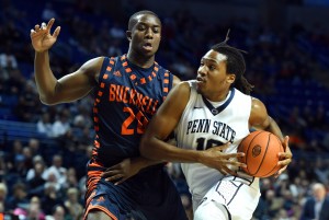 Nana Foulland (20) led Bucknell with 20 points.  (Photo: Rich Barnes-USA TODAY Sports)