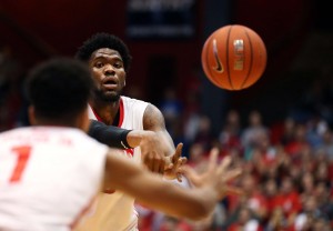 McEleven leads Dayton in field goal percentage (60.5) and rebounds per game (7.1). (Photo: Aaron Doster-USA TODAY Sports)