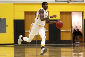 Isaiah Davis led five in double figures with 21 points. (Photo courtesy of Monroe CC Athletics)