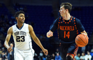 Chris Hass (14) leads Bucknell scoring 17.1 ppg. (Photo: Rich Barnes-USA TODAY Sports)