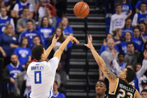 Marcus Bartley (0) connected on career-high seven 3-pointers. (Photo: Jasen Vinlove-USA TODAY Sports)