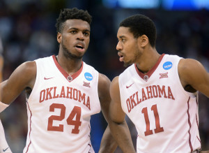 Buddy Hield (24)  and Isaiah Cousins (11) along with Ryan Spangler have started 104 consecutive games at Oklahoma.  (Photo: Mark D. Smith-USA TODAY Sports)