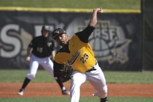 Ganns made his fifth start and sixth overall appearance on the mound on Sunday, picking up the win to improve his record to 3-2. The sophomore owns a 4.22 ERA with 30 strikeouts in 32.0 innings. (Photo: NKU Athletic Communications/Jordan Thomas.)