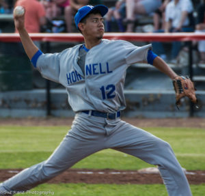 Adrian Lopez allowed seven hits in seven innings pitched for the Dodgers. He struck out seven batters. (Photo: SUE KANE)