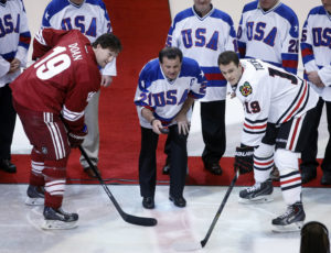Olympic captain Mike Eruzione (Center) will attend the August 19th event. (Photo: Rick Scuteri-USA TODAY Sports)