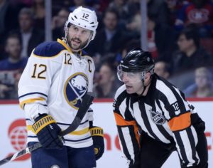 Brian Gionta is a 14-year NHL veteran between the Devils, Sabres and Montreal Canadiens and is 76 games played shy of 1,000 for his career (Photo: Eric Bolte-USA TODAY Sports)