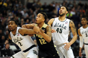 Javon Bess (2) appeared in 44 games over two seasons at Michigan State. Last year as a sophomore, he started 13 games and averaged nearly 3.0 ppg for the Spartans. (Photo: Thomas J. Russo-USA TODAY Sports)