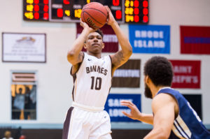 Jaylen Adams tied for eighth in the Atlantic 10 last season in scoring at 17.9 points per game, led the A-10 in three-point field goal percentage (.438) and finished fourth in free throw percentage (.874). The Baltimore, Md., native also averaged 5.0 assists and 3.7 rebounds per game. His .438 three-point percentage is the second-best mark in school history. (Photo: Rich Barnes-USA TODAY Sports)