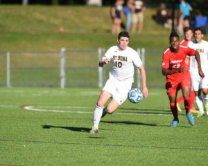 Kieran Toland scored the first two Bona goals while Isaiah Wilson netted his first career goal to round out the Bonnies' scoring. (Photo courtesy of St. Bonaventure Athletics)