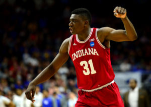 Per KenPom, Indiana sophomore Thomas Bryant (31) finished 35th in the nation with an offensive rating of 125.7. (Photo: Jeffrey Becker-USA TODAY Sports)