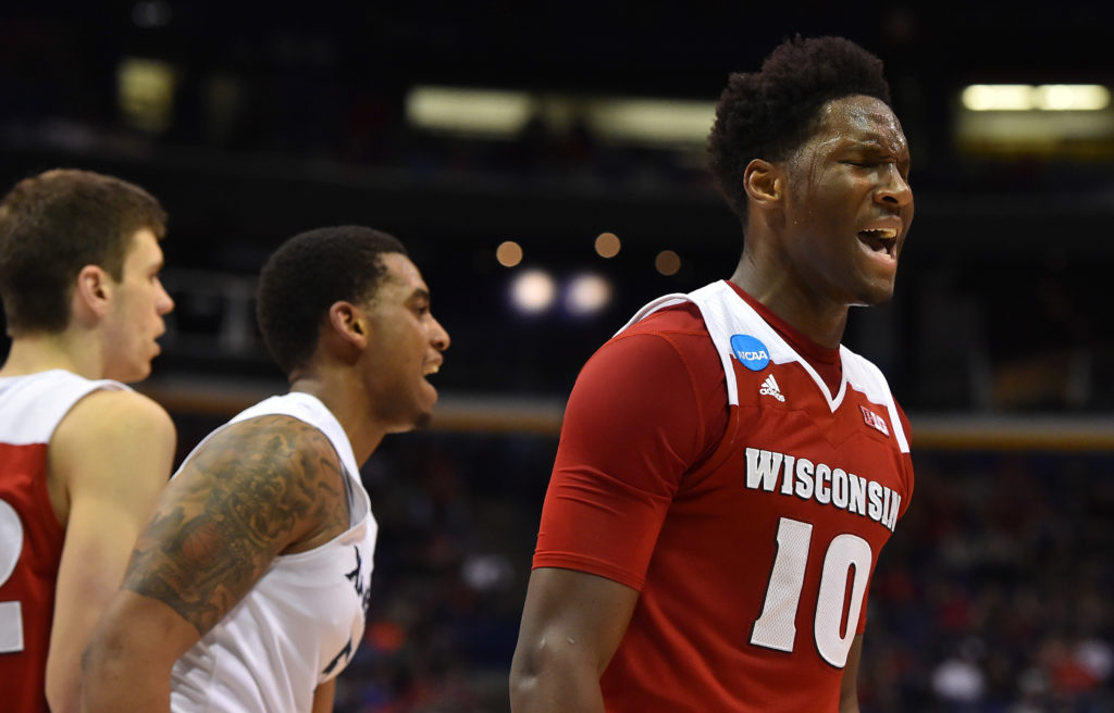 Nigel Hayes (10) averaged 15.7 points and 5.8 rebounds per game for the 2015-16 Wisconsin Badgers. (Photo: Jason Vinlove-USA TODAY Sports)