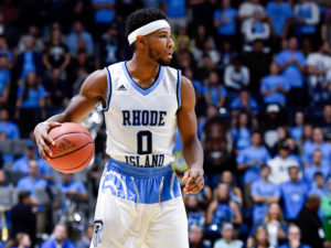Rhode Island junior guard E.C. Matthews (0) is averaging 20 points and 3.3 rebounds in the  early going. (Photo: Brian Fluharty-USA TODAY Sports)