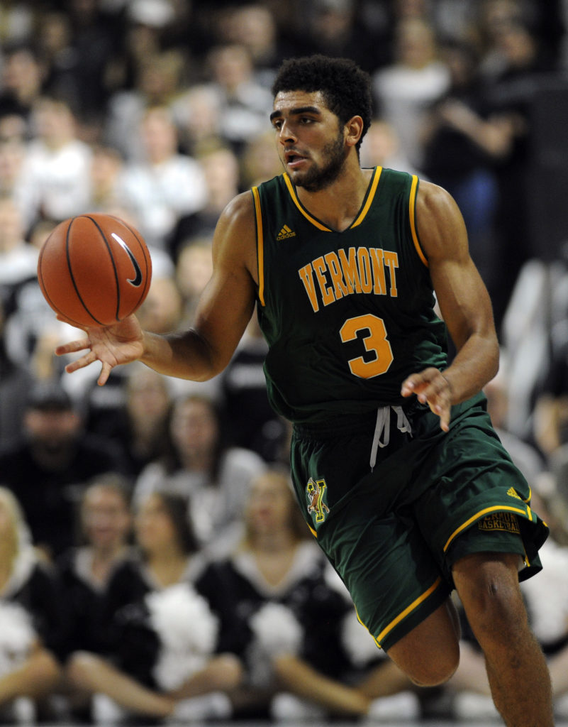 Former Greece Athena Trojan and current Vermont Catamount Anthony Lamb (3) netted 23 in his Division I debut. (Photo: Bob DeChiara-USA TODAY Sports)