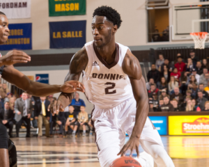 Matt Mobley (2) finished with a game-high 28 points. (Photo courtesy of St. Bonaventure Athletics)