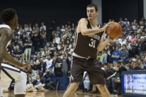 Pat Andree is averaging 9.3 points and 5.6 boards, highlighted by a 30-point effort against Saint Francis (Pa.) which saw him hit 10-of-12 three-pointers, tying the school record for most treys made in a game. (Photo: Justin LaFleur/Lehigh Athletics)