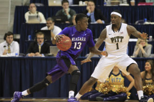 Matt Scott (13) averaged 18.7 points per game, 9.7 rebounds per game and 3.0 assists per game as the Purple Eagles went 2-1 in three games. (Photo: Charles LeClaire-USA TODAY Sports)