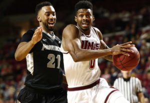 Donte Clark (0) leads UMass in scoring with 14.8 points per game. (Photo : Mark L. Baer-USA TODAY Sports)