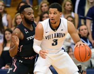 Villanova Wildcats guard Josh Hart (3) is defended by Temple Owls guard Josh Brown (1) during the first half at The Pavilion. (Photo: Eric Hartline-USA TODAY Sports)